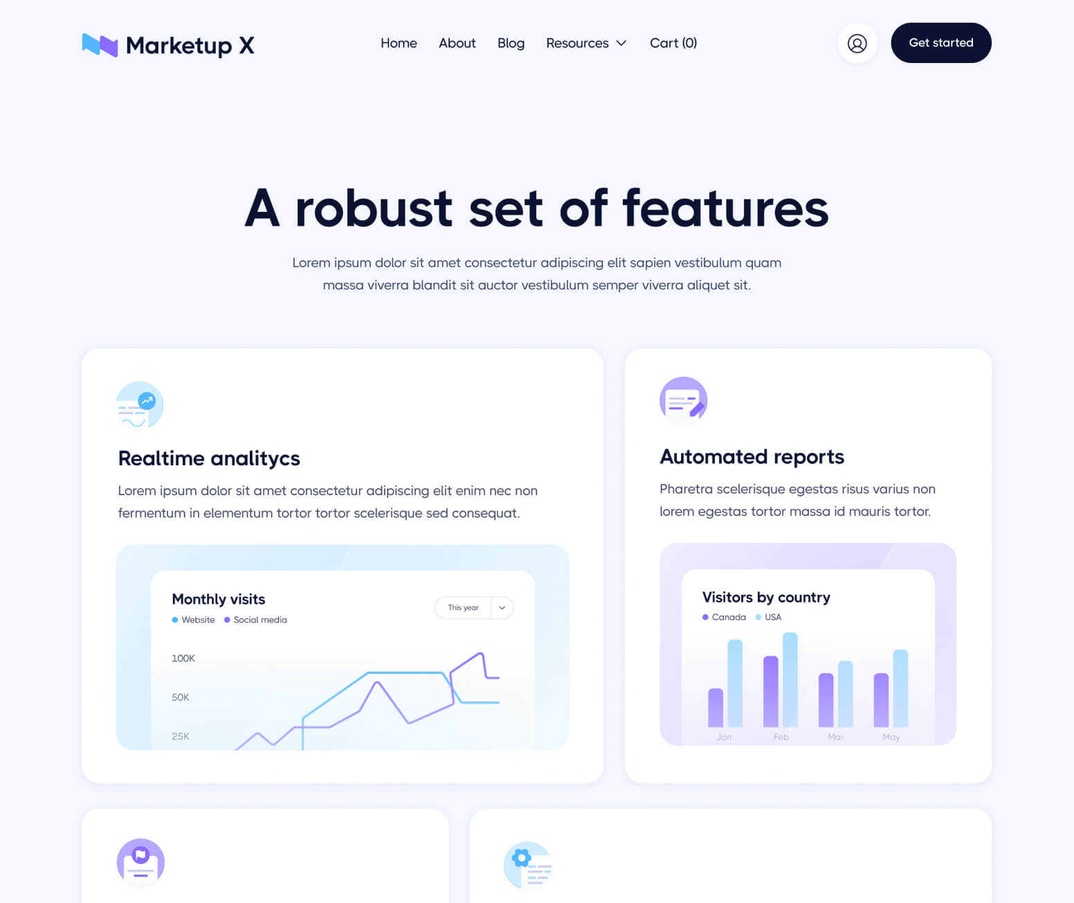 Marketup X - Features Page - Saas And Technology Webflow Template