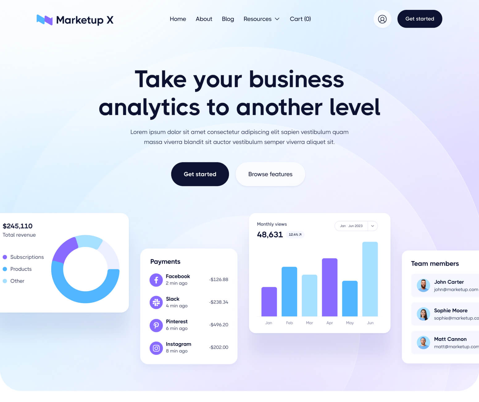 Marketup X - Home Page - Saas And Technology Webflow Template