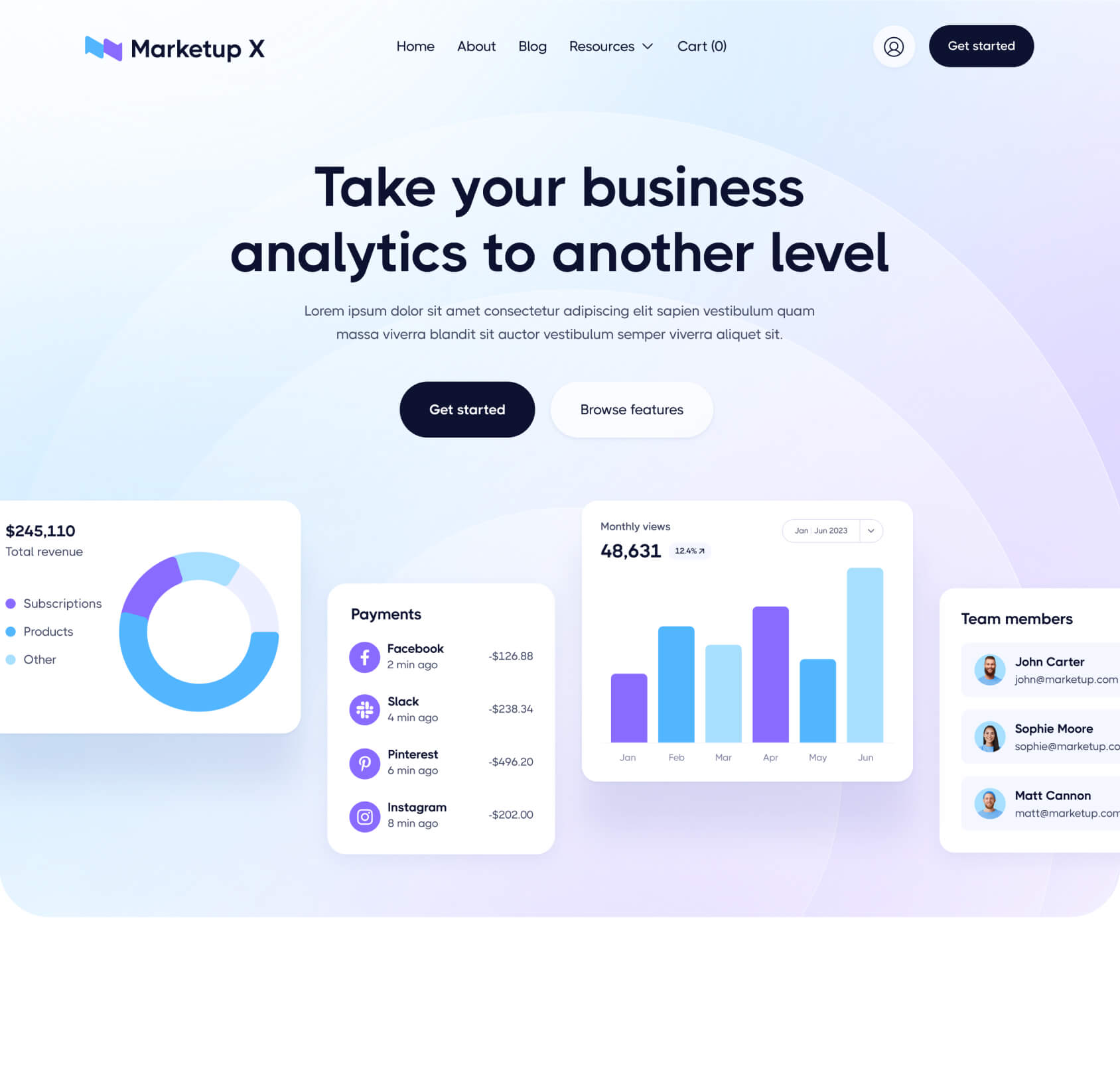 Marketup X - Home Page - Saas And Technology Webflow Template