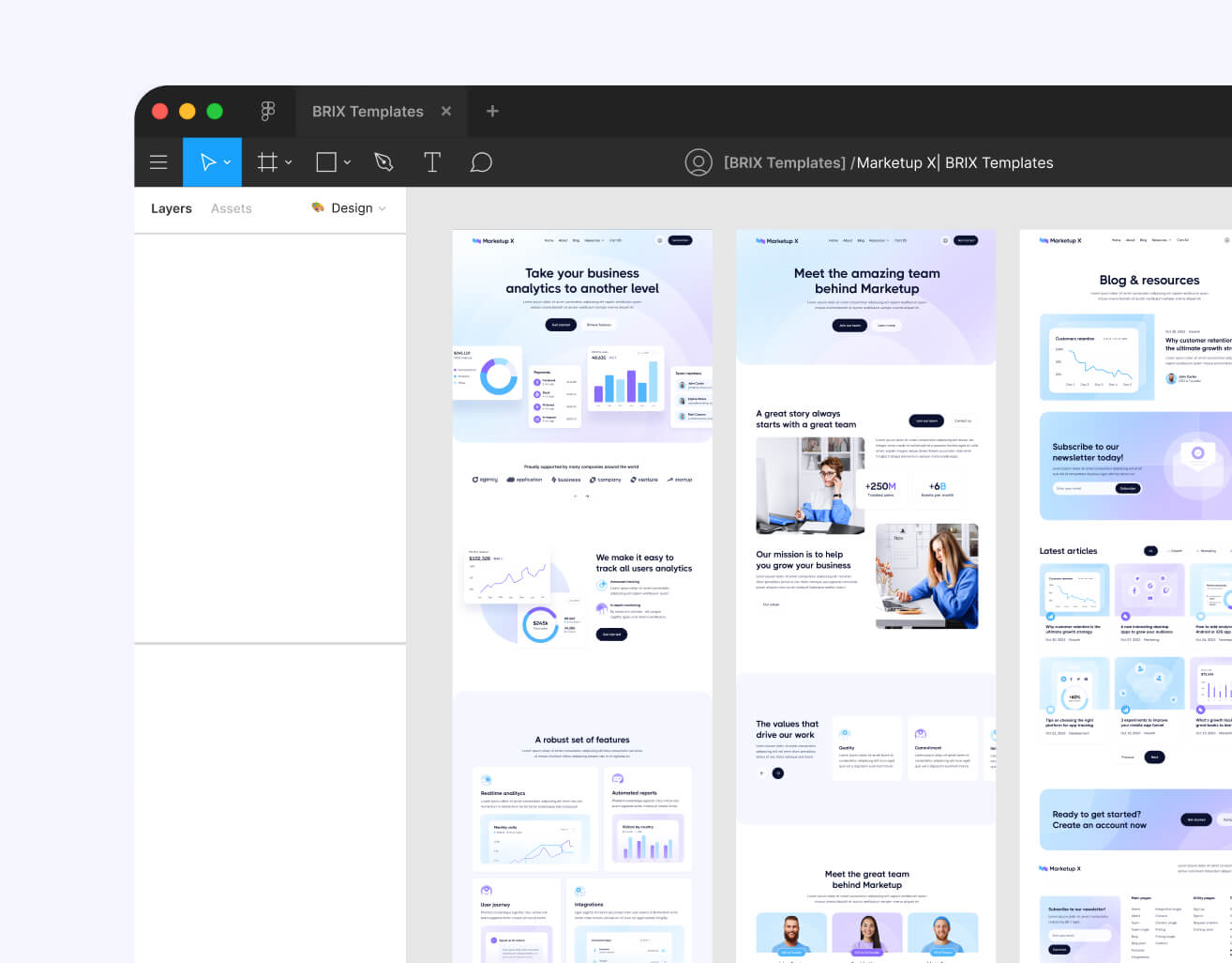 Figma File Included - Marketup X Webflow Template