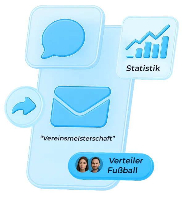 Übersicht des Newsletters im Vereinsplaner