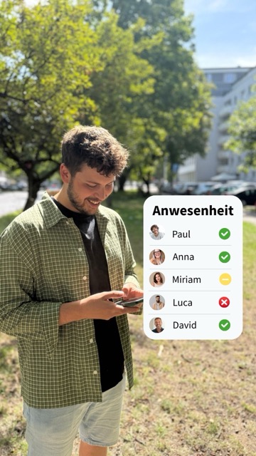 Übersicht der Anwesenheitslisten