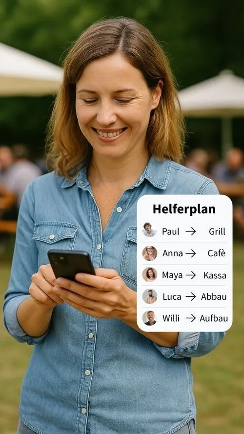 Übersicht eines Helferplans