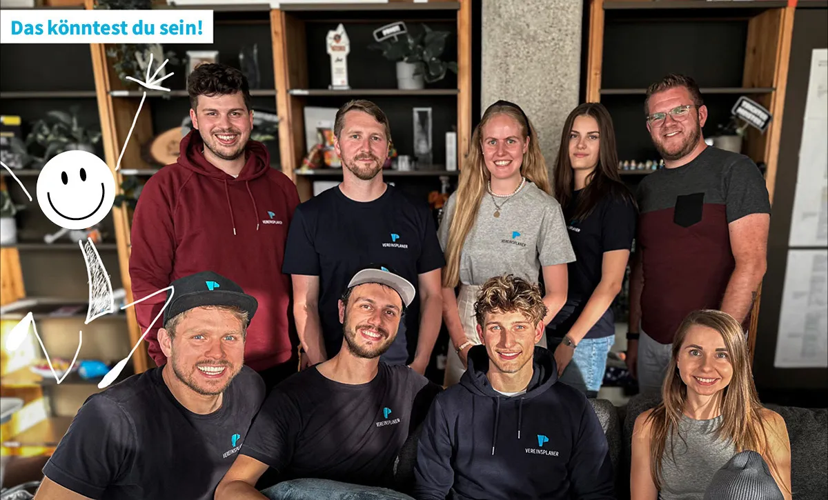 Teamfoto + wir suchen dich!