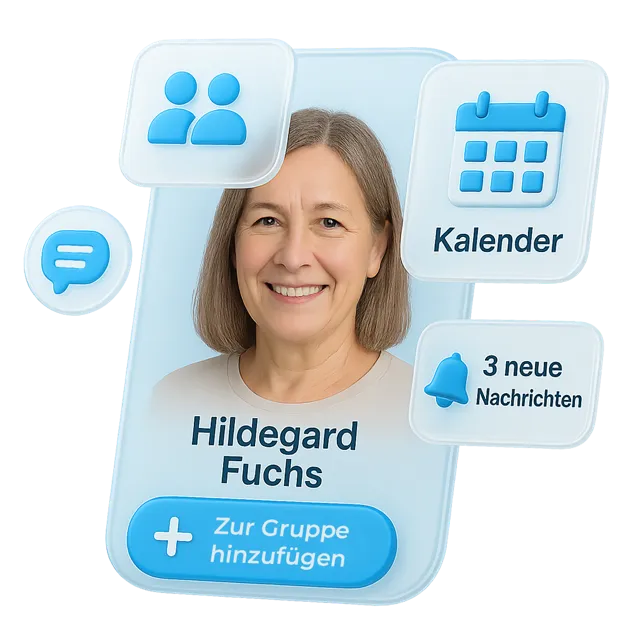 Übersicht der mobilen App von Vereinsplaner