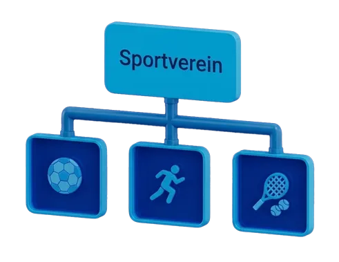Hierarchische Struktur in einem Sportverein