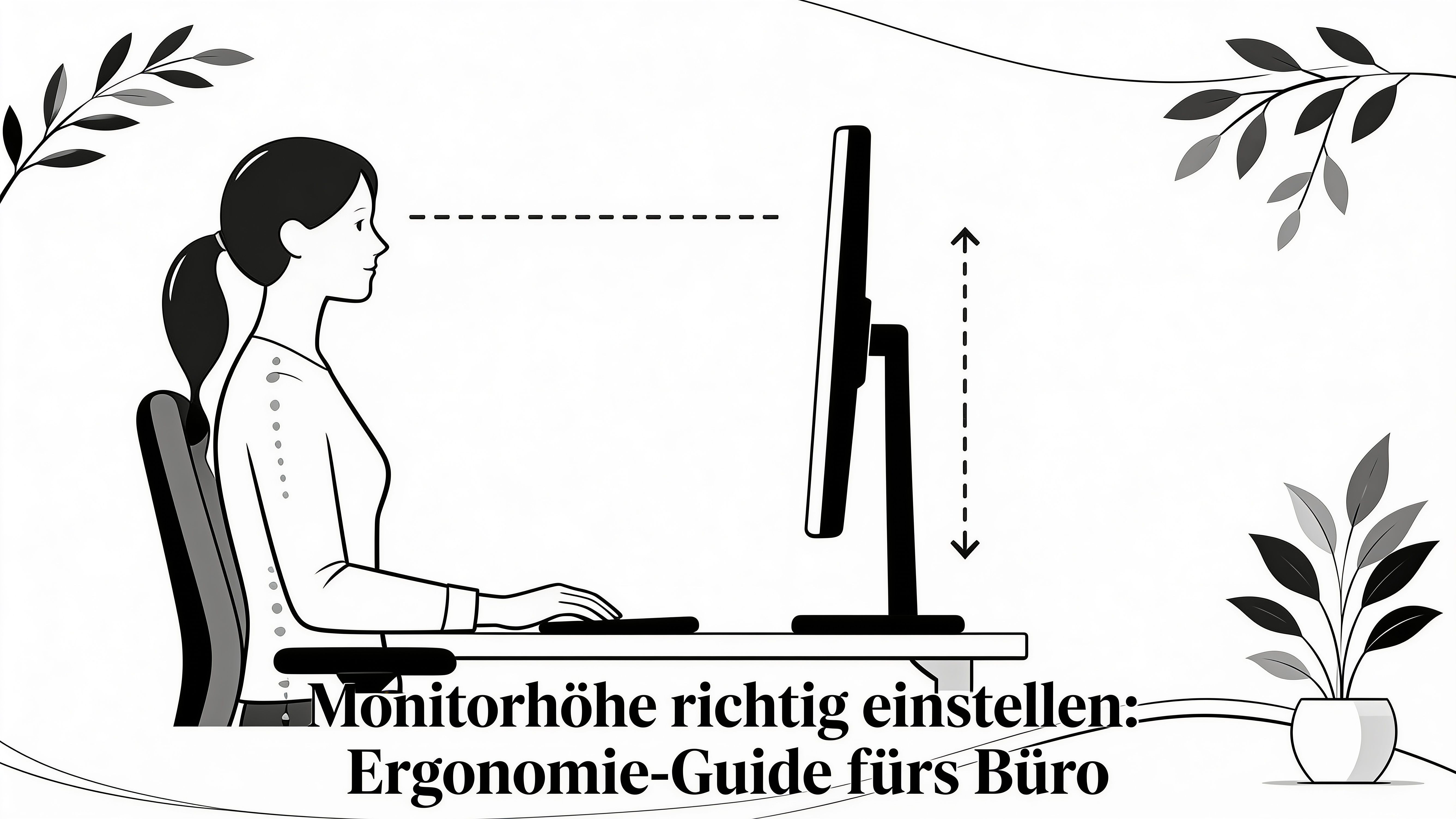 Monitor Höhe richtig einstellen: Ergonomie-Guide fürs Büro