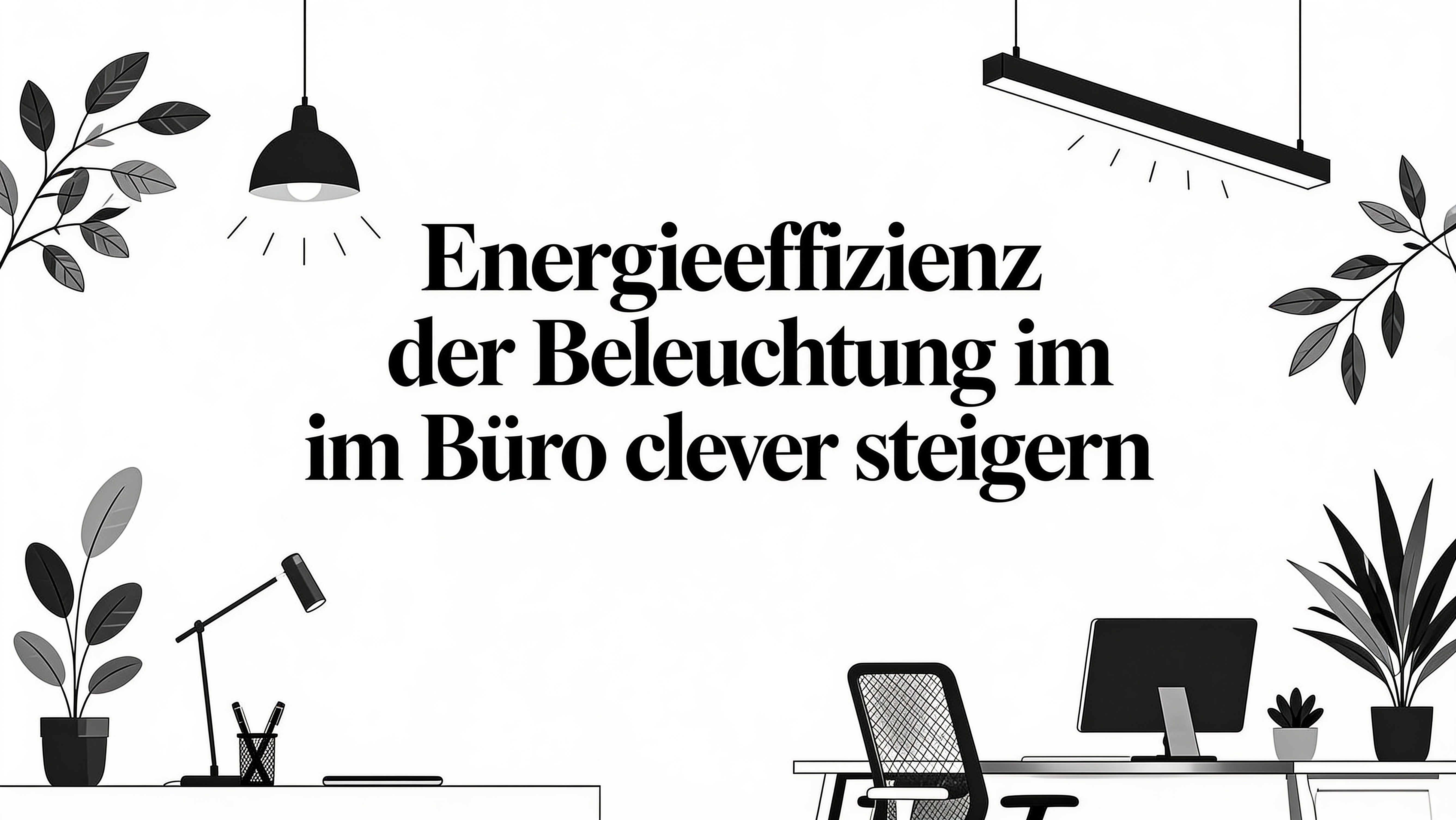 Energieeffizienz Beleuchtung im Büro clever steigern