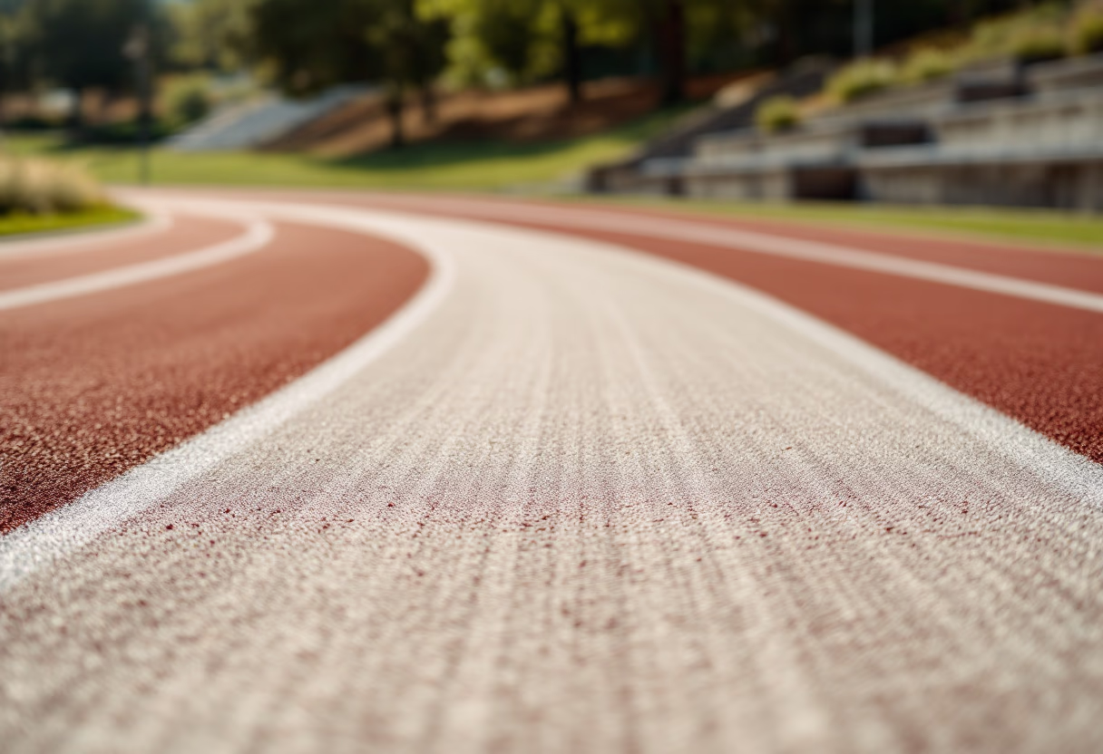 [background image] background image of running track (for a gym)