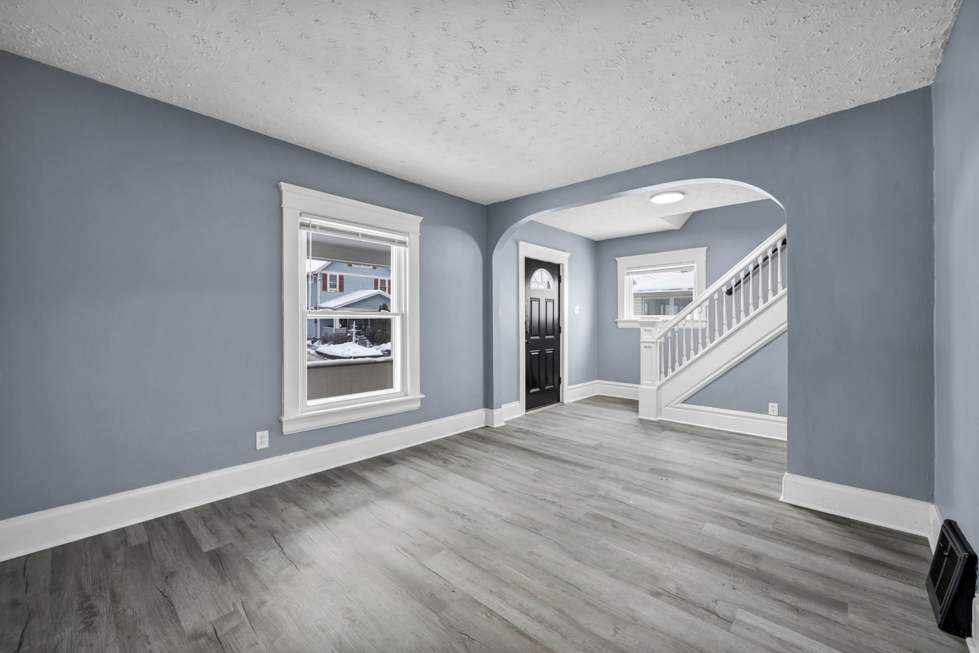 Completed Kenmore colonial Home Living Room