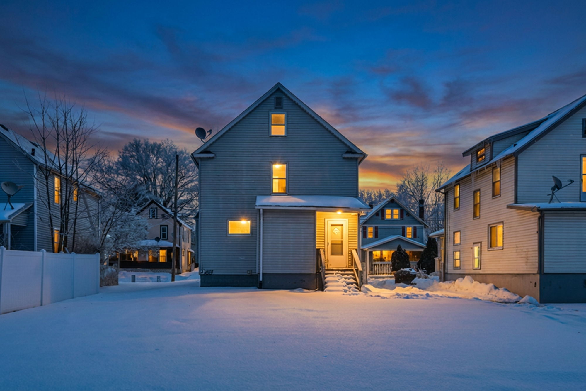 Exterior at dusk