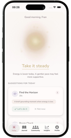 App screens presentation
