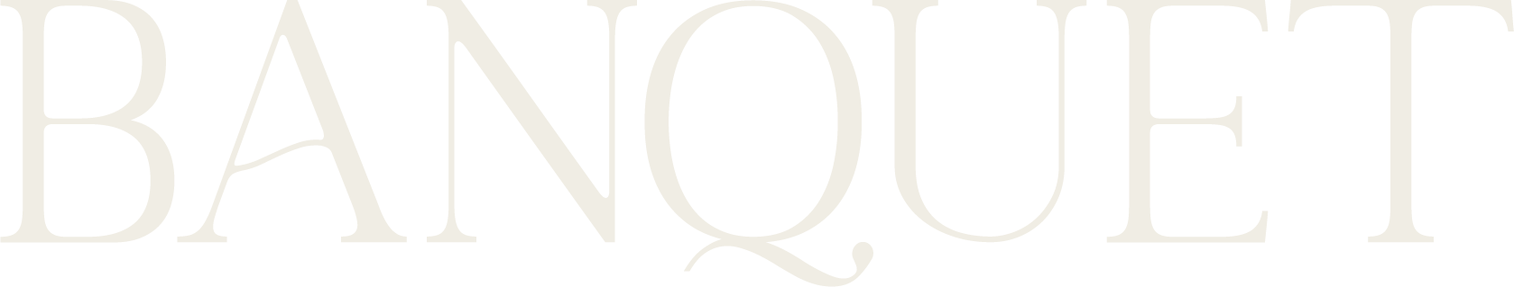 Logo Banquet — logotype complet version fond sombre, traiteur événementiel haut de gamme Bordeaux