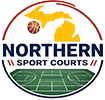 Northern Sport Courts logo—specializing in professional tennis, basketball, and pickleball court surfacing and repair in Traverse City and across Northern Michigan