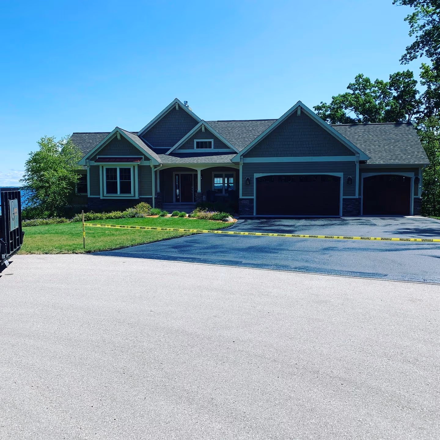 Premium asphalt sealant application for a residential property in Suttons Bay.