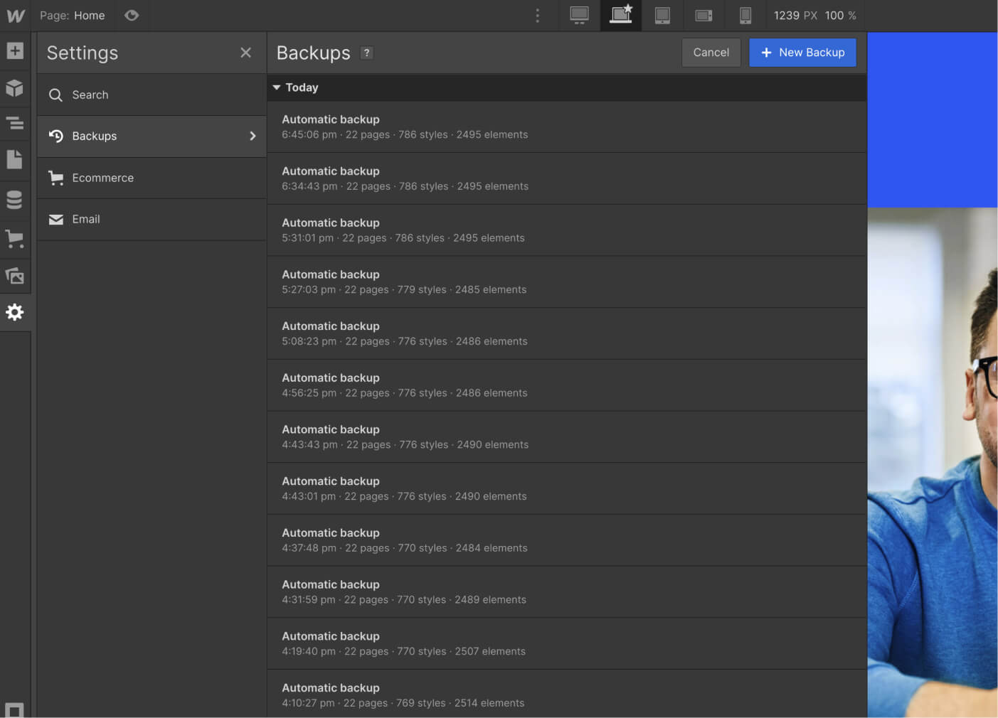 Backups - Consulting X Webflow Template