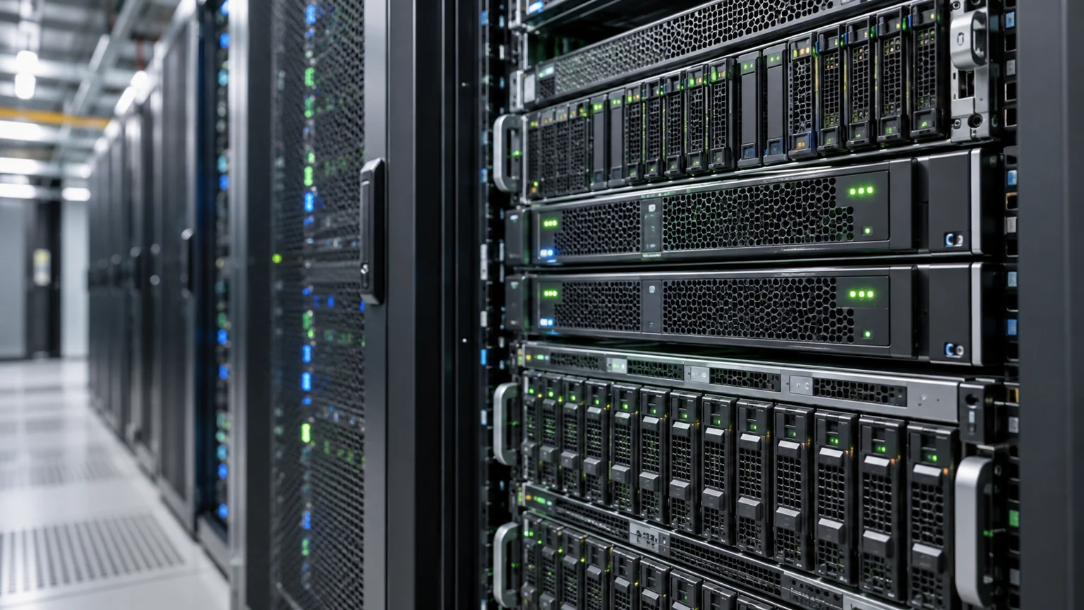 Server e storage in un’infrastruttura gestita, immagine illustrativa