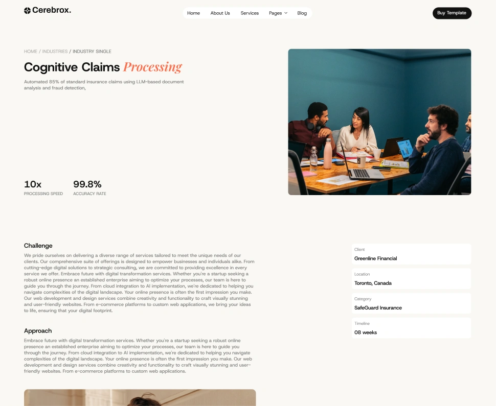 Case Study Details Page