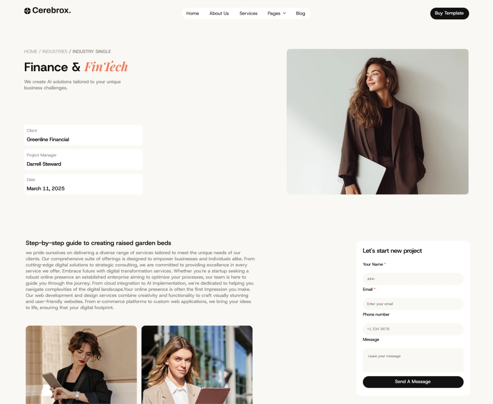 Industry Details Page