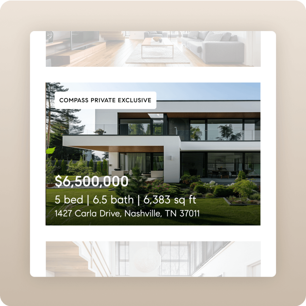 Compass Private Exclusive Listing Example