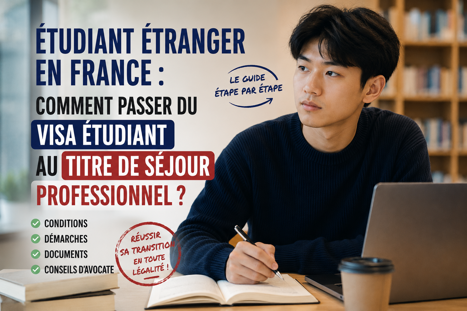 Étudiant étranger en France : comment passer du visa étudiant au titre de séjour professionnel ?