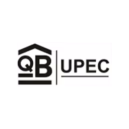 QB UPEC certification logo with a house roof graphic over QB letters.