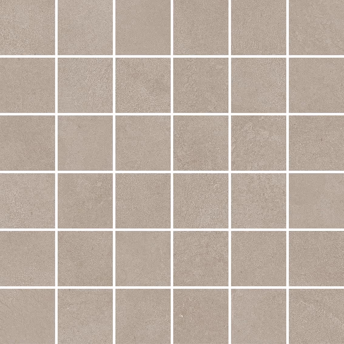 Grid of light grey square tiles with subtle textured patterns resembling stone surfaces.
