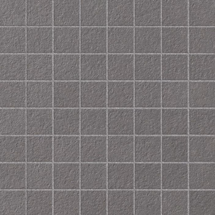 Gray square textured tiles arranged in a grid pattern.