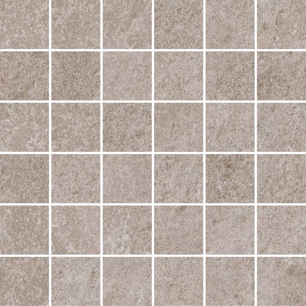 Square gray stone tiles with textured, natural stone patterns arranged in a grid format.
