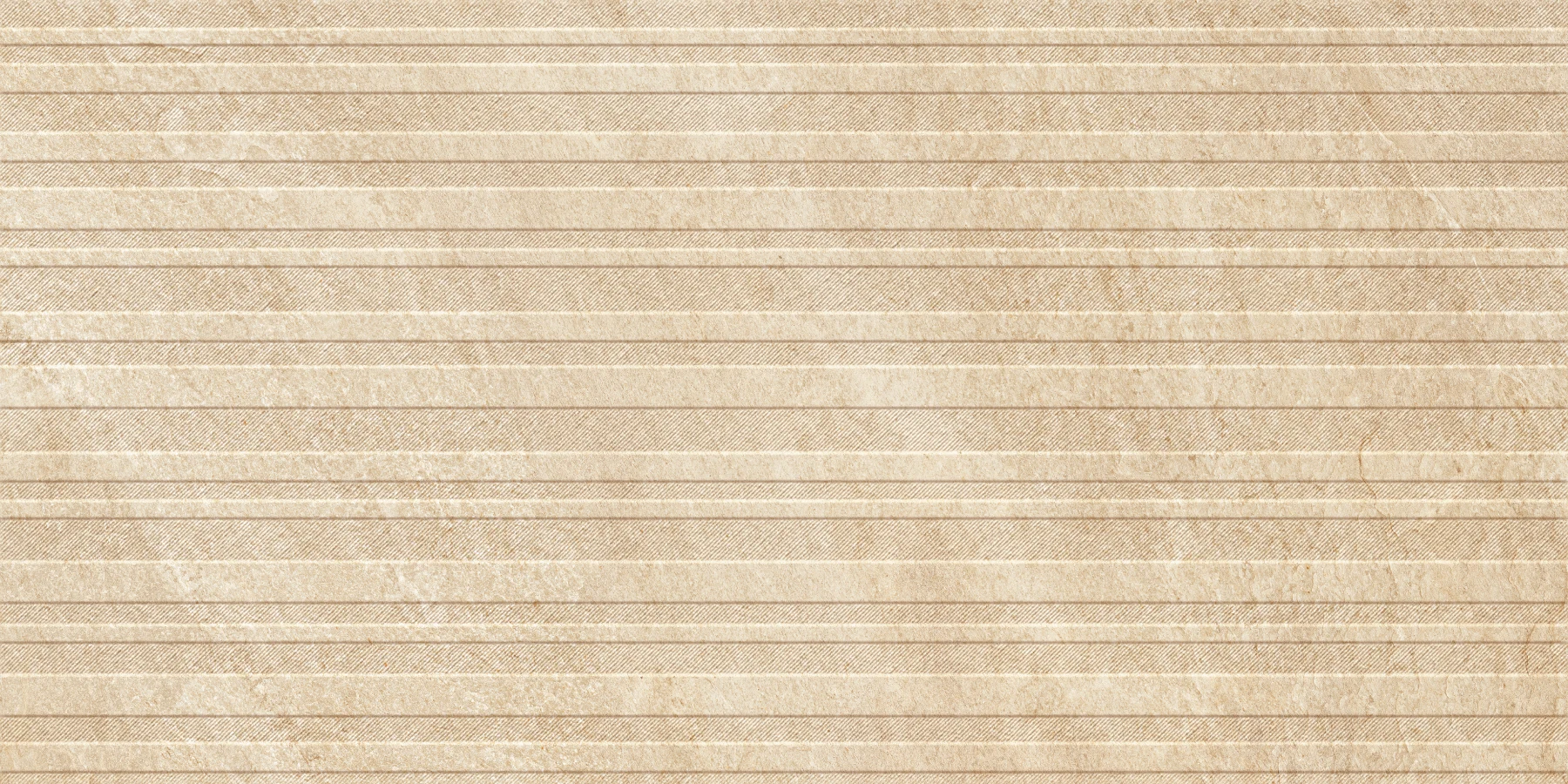 Beige textured surface with alternating smooth and ridged horizontal stripes pattern.