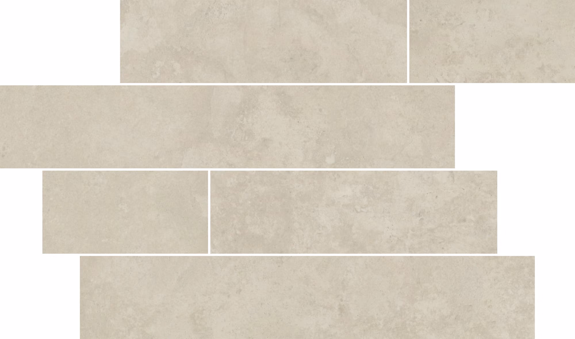 Light grey rectangular stone tiles arranged in staggered horizontal rows.
