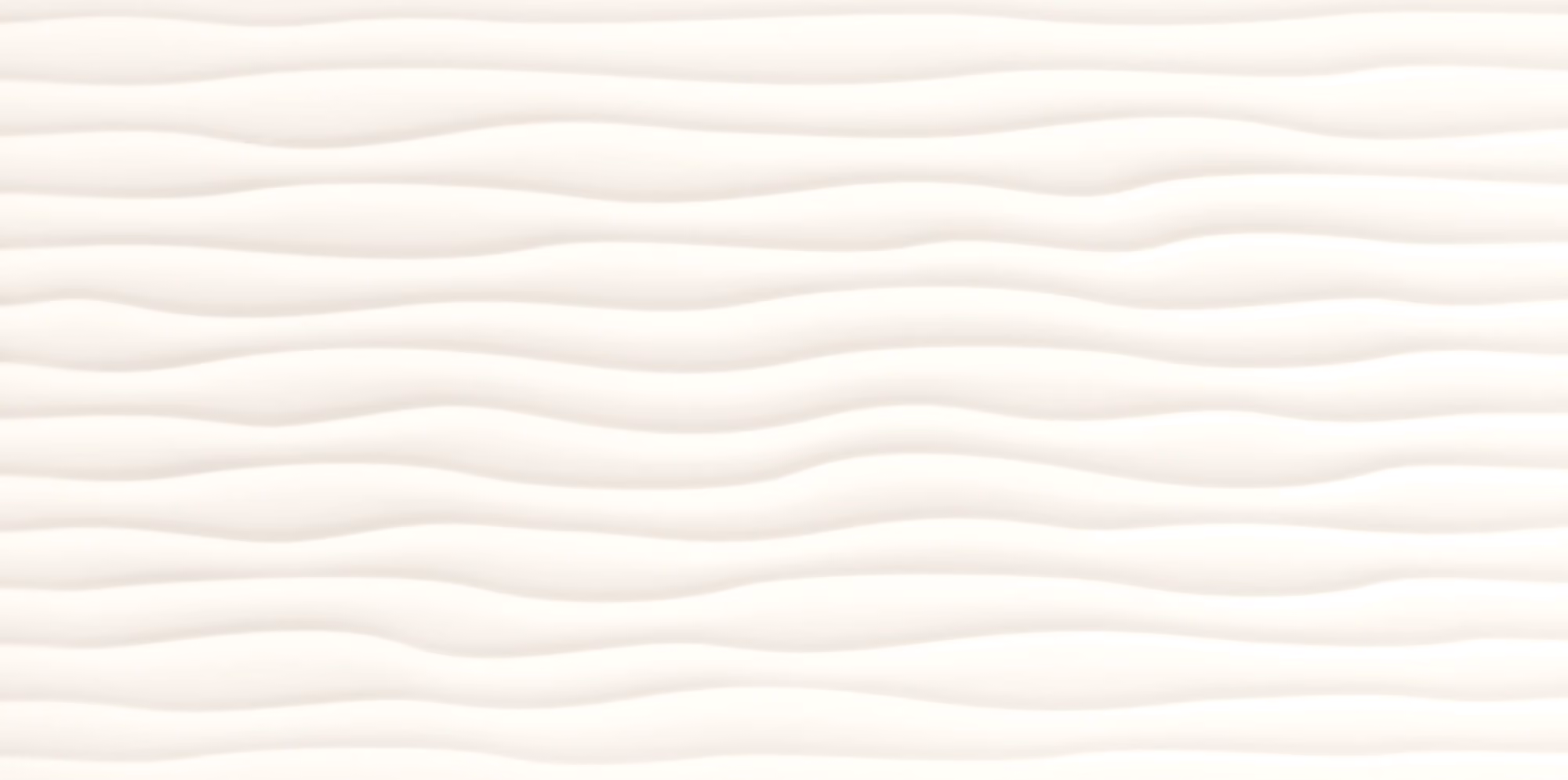 White textured surface with soft horizontal wave-like patterns evenly spaced.