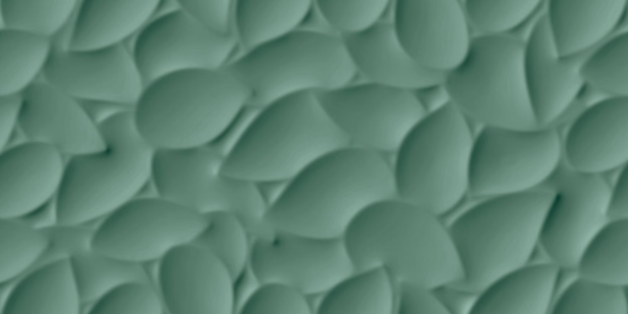 Close-up of overlapping soft green leaf shapes forming an abstract textured pattern.