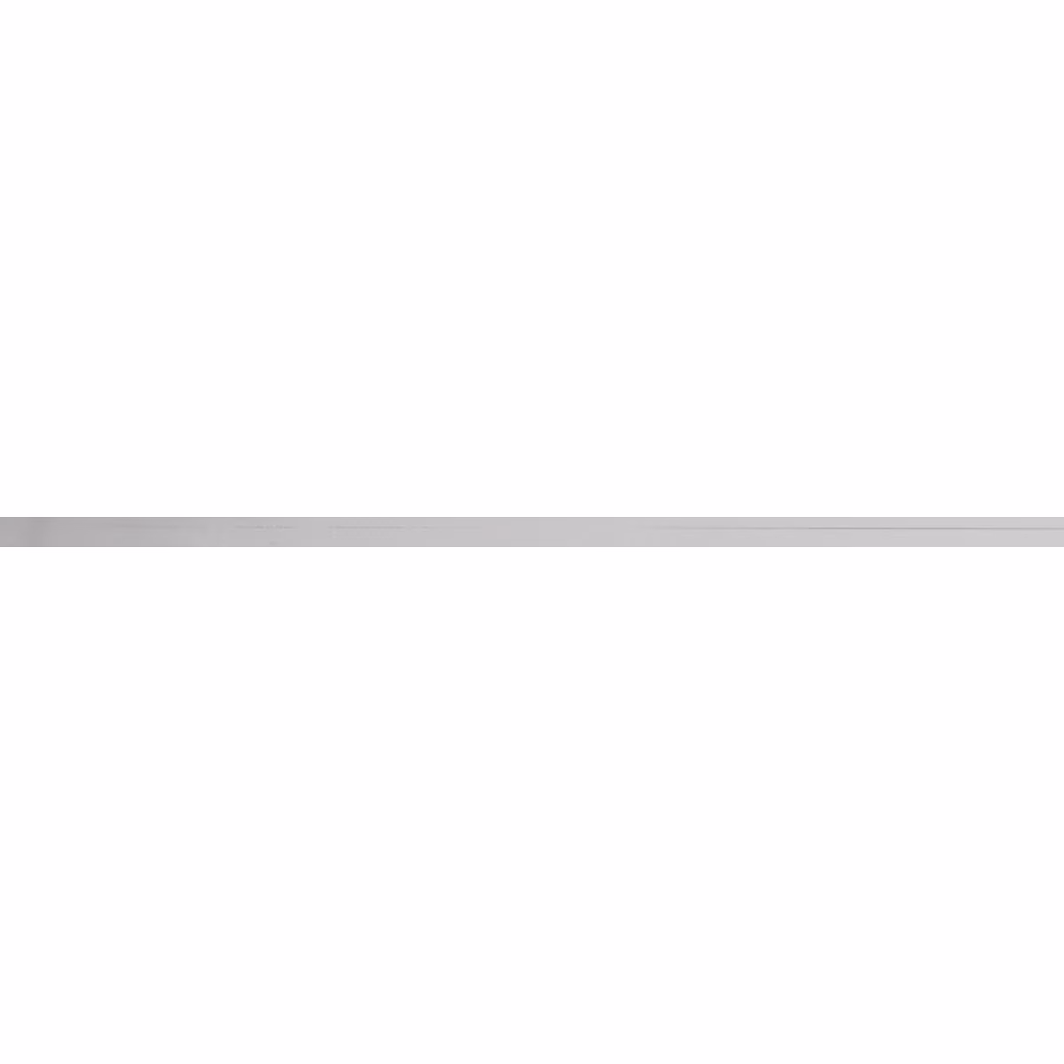Long, thin polished stainless steel bar with a smooth reflective surface.