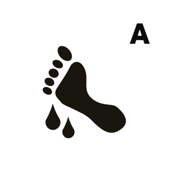 Black silhouette of a high-heeled shoe angled to the right.