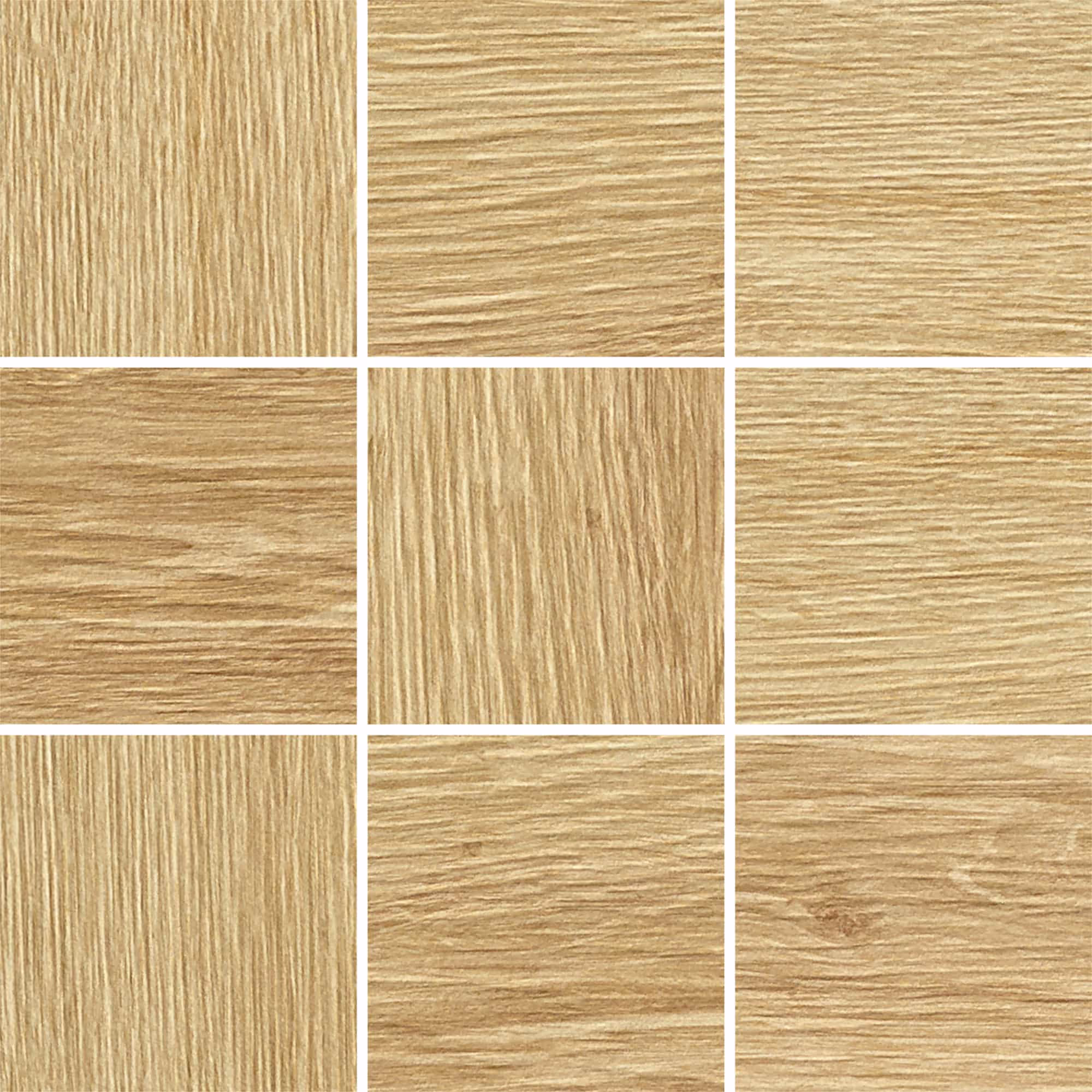 Grid of nine beige wooden texture squares with natural grain patterns and knots.