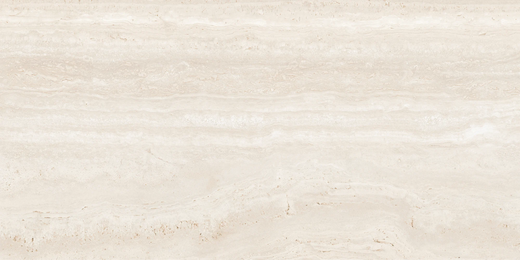 Smooth beige and cream marble surface with subtle horizontal veining and natural texture.