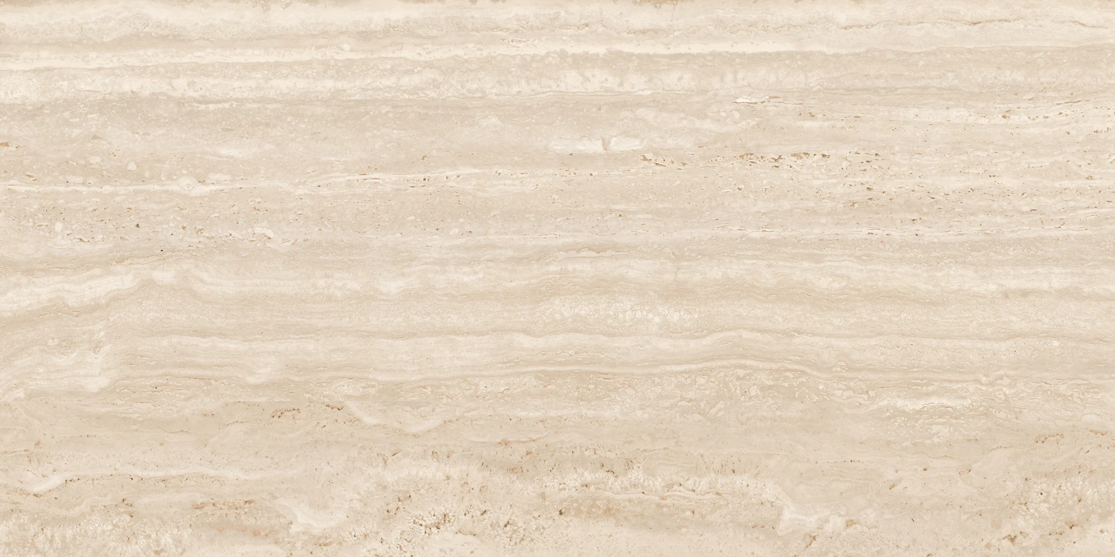 Beige marble tile with natural vein patterns and a smooth, polished surface.