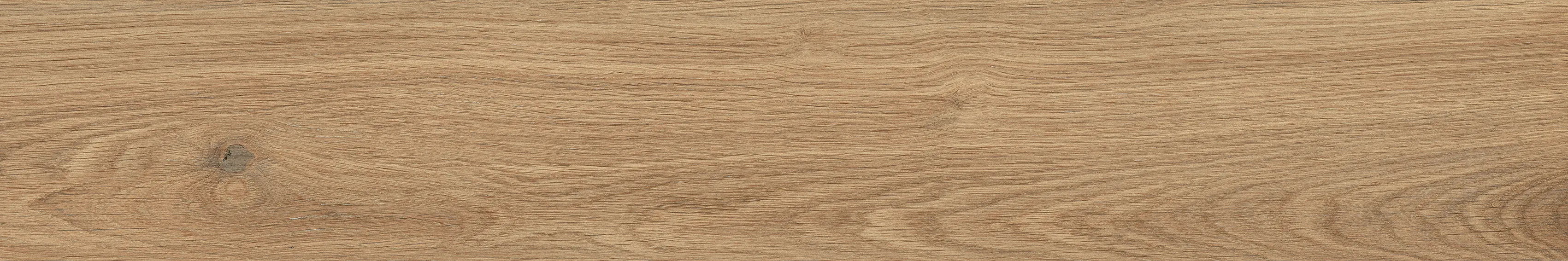 Close-up of beige oak wood grain texture with natural knots and patterns.