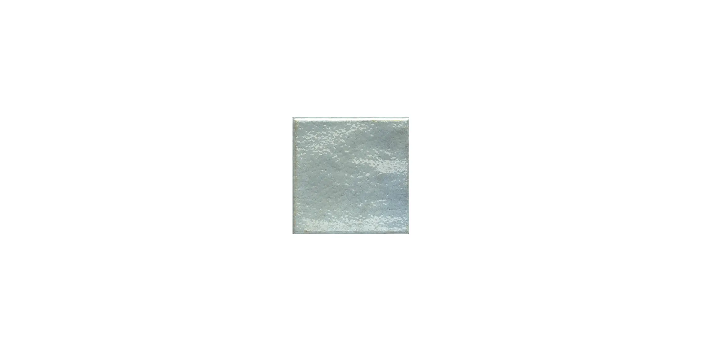 Single square light blue ceramic tile with glossy, slightly textured surface.