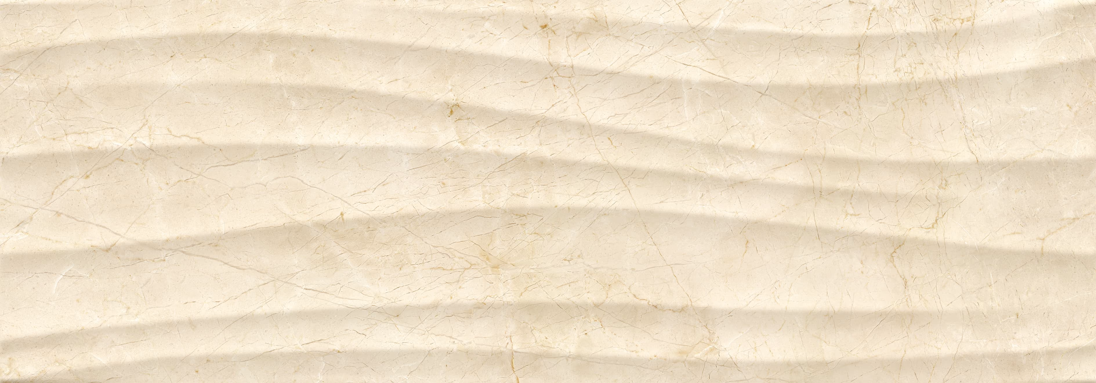 Cream-colored marble textured surface with subtle wavy patterns and light veining.