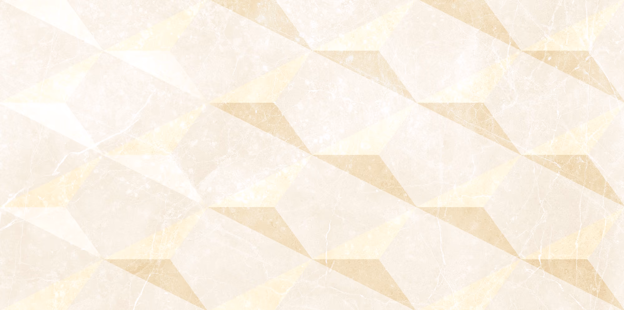 Beige and cream geometric pattern with overlapping translucent polygons and subtle marble texture.