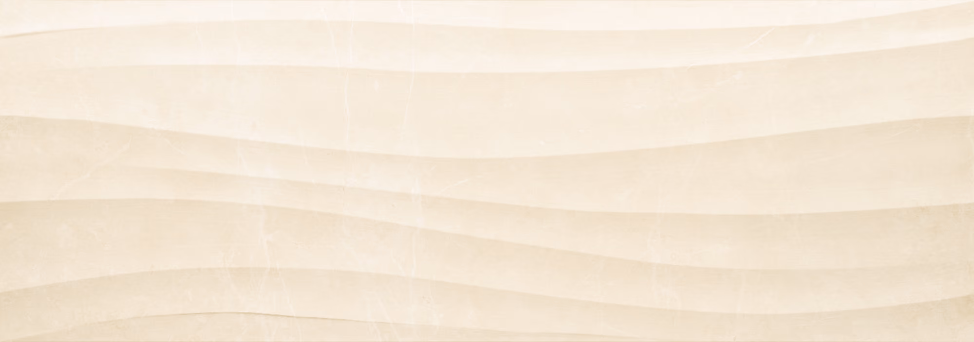 Cream marble surface with subtle horizontal wavy patterns.