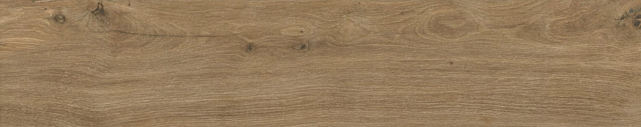 Brown wooden plank texture with natural grain patterns and knots.