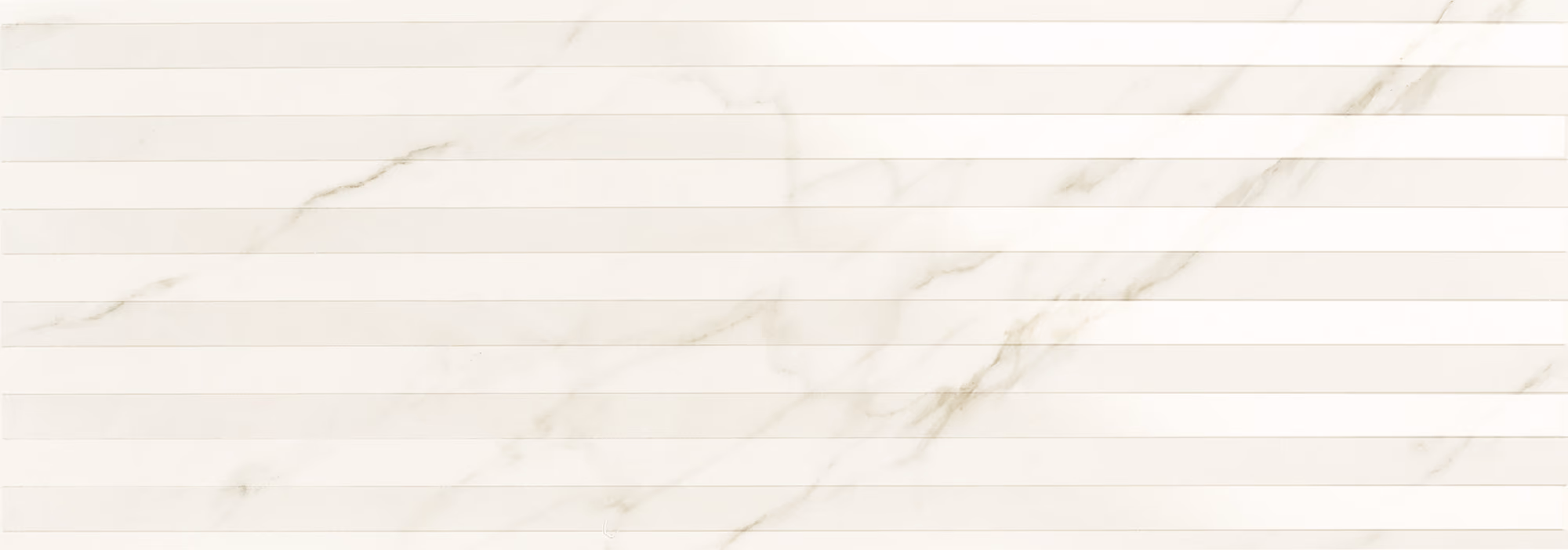 Light beige marble surface with subtle gray veining and horizontal line patterns.