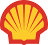 Shell company logo in red and yellow colors.