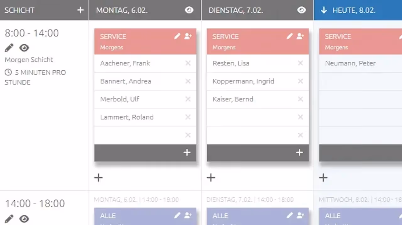 Schichtplaner Online