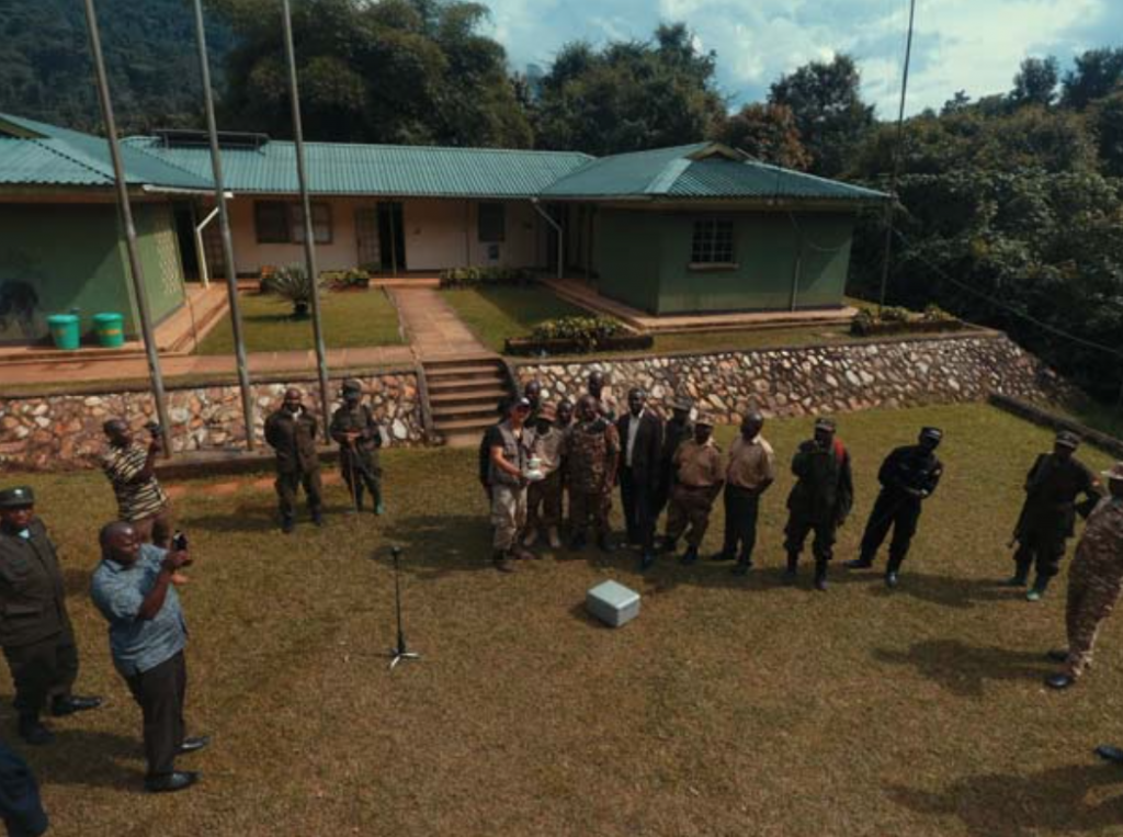 Inaugural flight of the RSF drone in Bwindi Impenetrable Forest National Park.