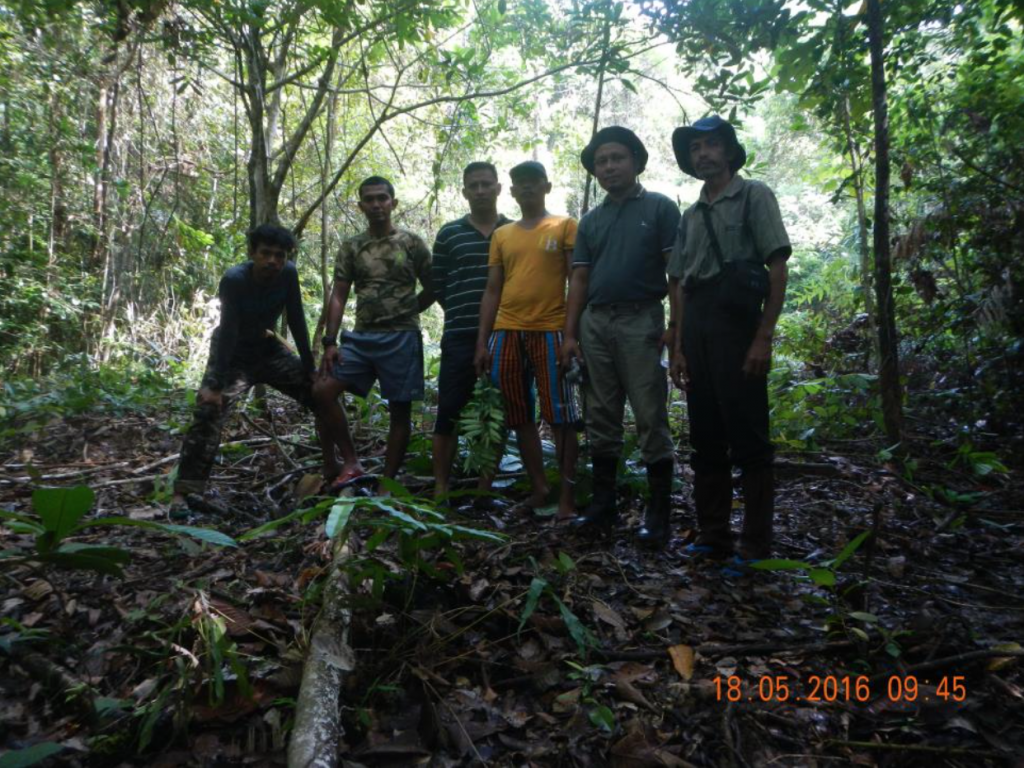 FKL rangers setting up a plan for effective wildlife conservation. Work in the forest requires local knowledge and participation to be successful.