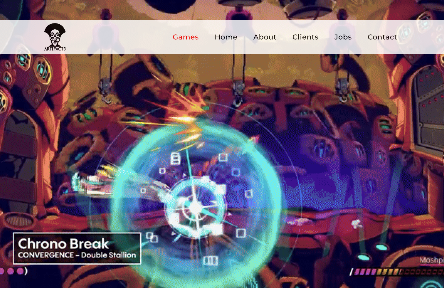 Image de mise en avant de la maquette d'hero section avec un trailer en fond